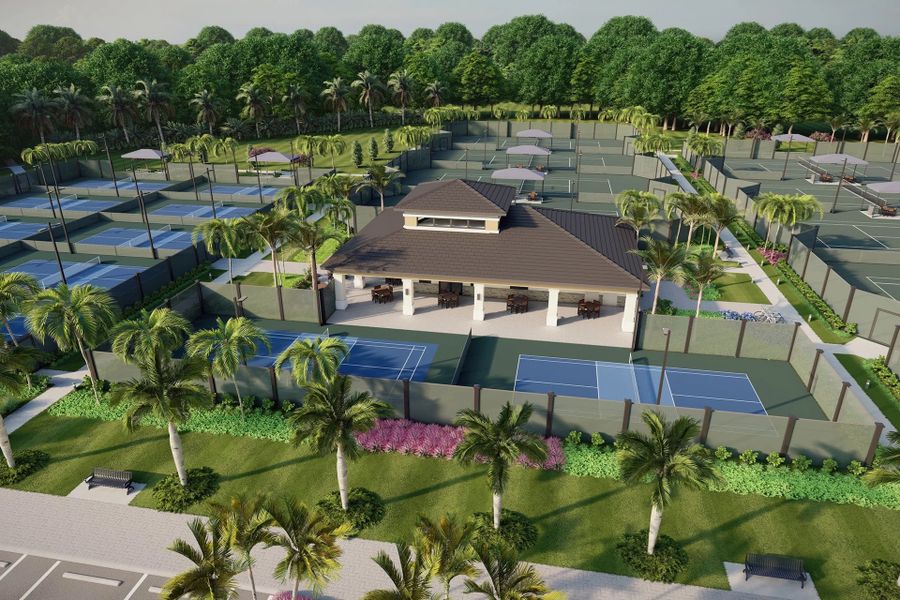 Avenir West Clubhouse Racquet Club and Pro Shop - Artist Concept