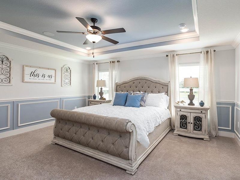 Your new home at Falls of Ocala includes a spacious owner`s suite - Raychel home plan