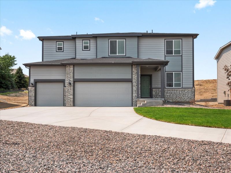 Kenosha exterior image taken at a Meritage Homes community in Windsor, CO.