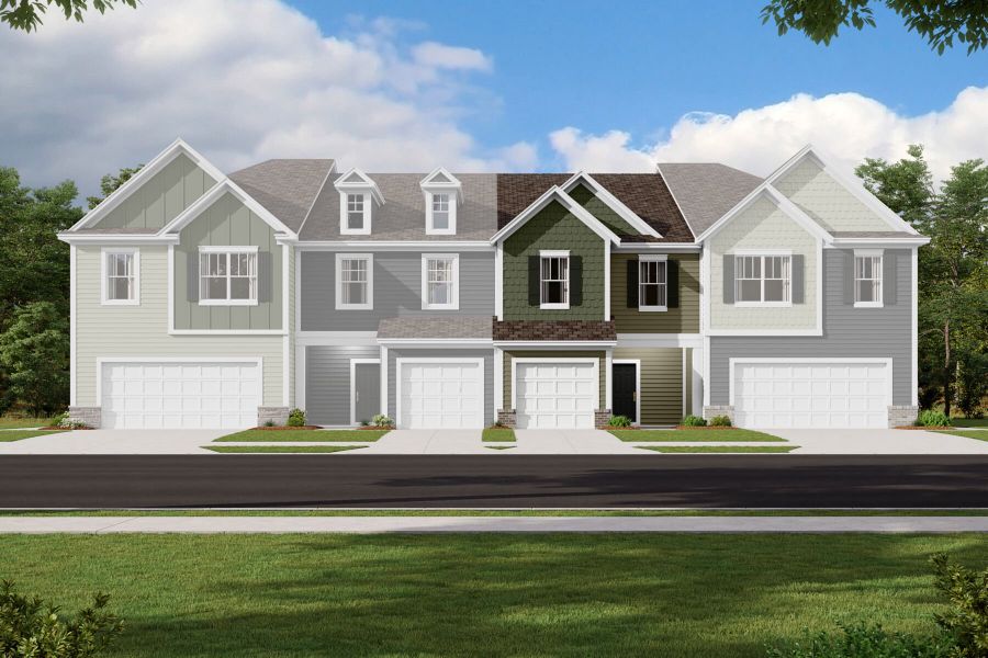 New construction Townhouse house Manchester - Smart Series Townhomes, 733 Earhart Street Northwest, Concord, NC 28027 - photo