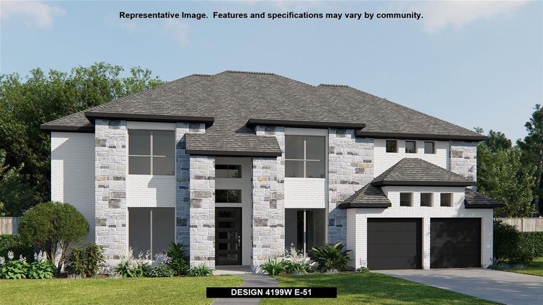 New construction Single-Family house Design 4199W, 10703 Monarch Butterfly Drive, Cypress, TX 77433 - photo