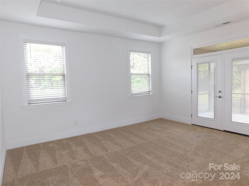 Primary Bedroom with Screened in porch