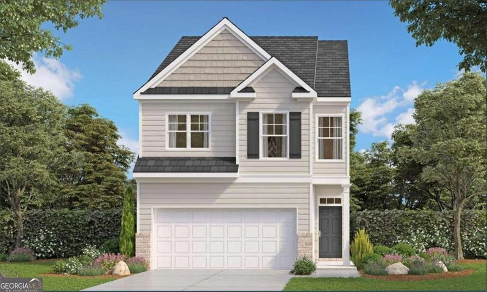 New construction Townhouse house 1437 Gray Branch Drive, Lawrenceville, GA 30045 Stratford- photo