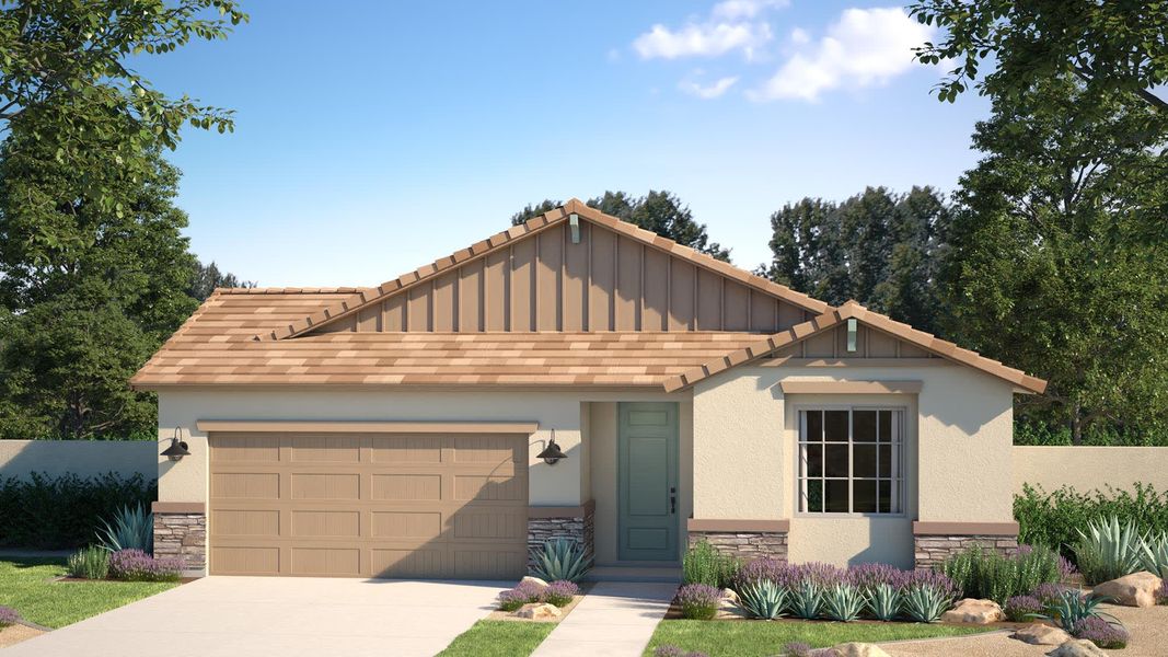 Craftsman Elevation with Optional Stone | Citrus | Sunrise - Valley Series | Surprise, AZ | Landsea Homes