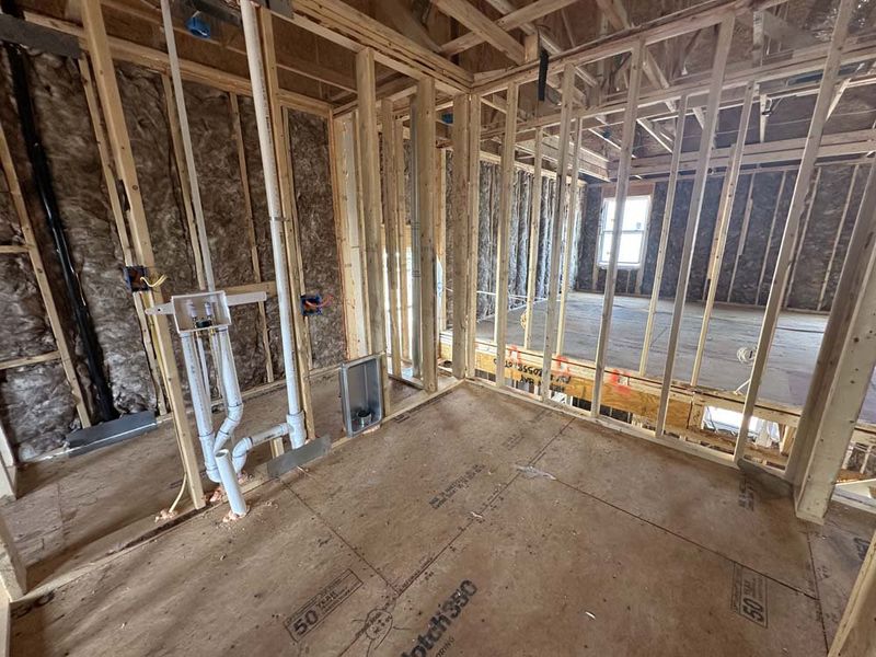 Laundry Room Construction Progress