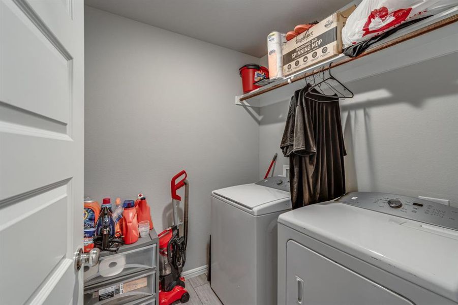 Laundry area with washer and dryer