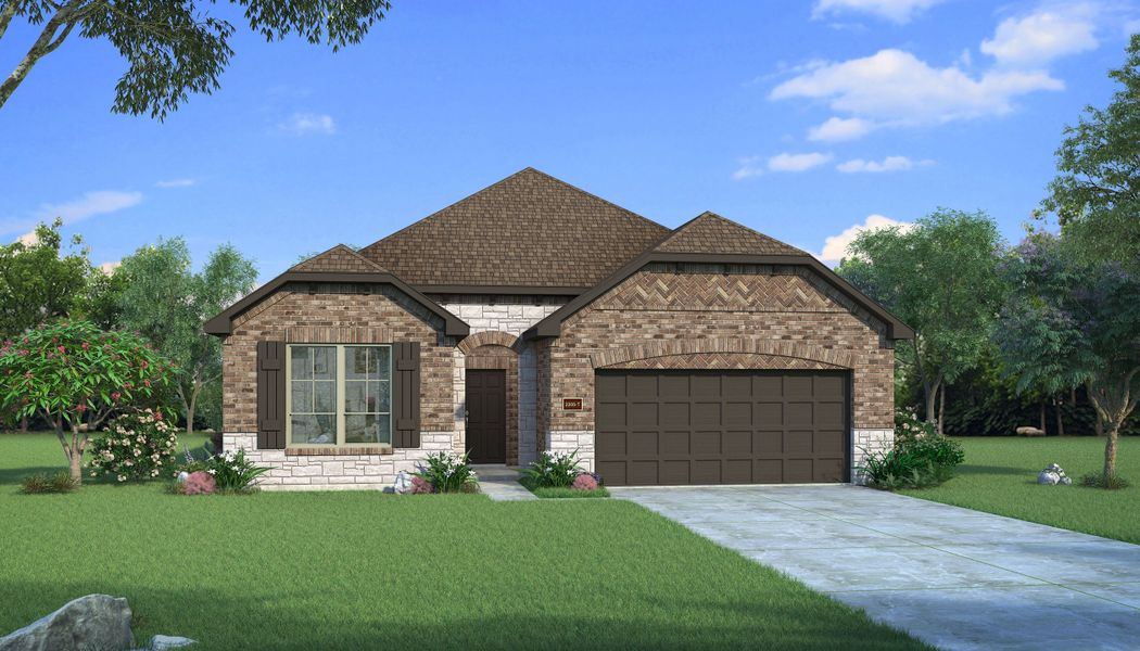 New construction Single-Family house 14232 Borealis Drive, Fort Worth, TX 76052 Olive III T- photo