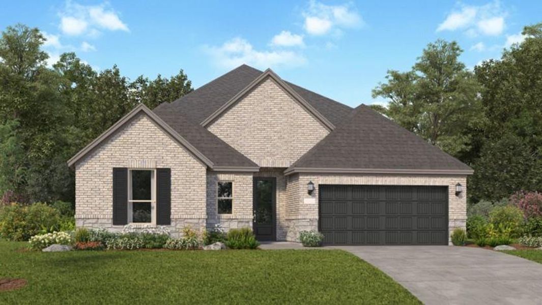 New construction Single-Family house 4910 Mango Park Lane, Manvel, TX 77578 Glenbrook II- photo