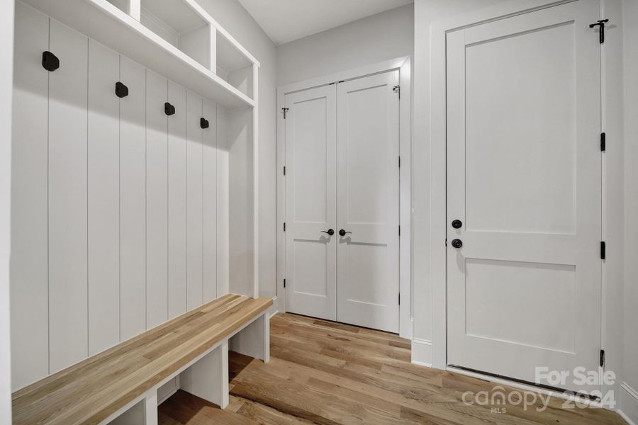 Mudroom conveniently located just off of the garage.