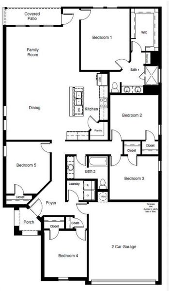 Floor plan from DR Horton