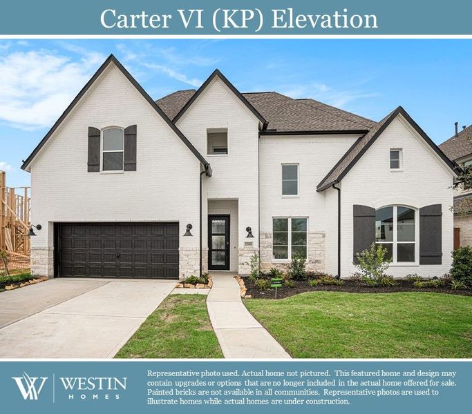 New construction Single-Family house 24223 Palm Warbler Court, Katy, TX 77493 The Carter VI- photo