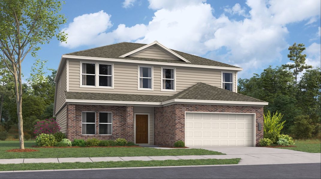 New construction Single-Family house 5838 Musquiz Ridge, Seguin, TX 78155 Halstead- photo