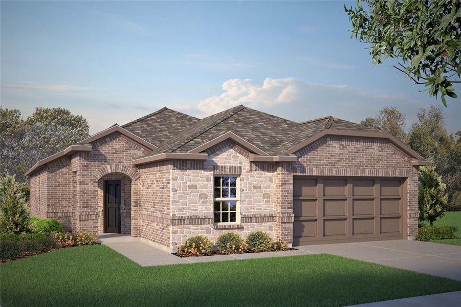 New construction Single-Family house 301 Lunayena Road, Rhome, TX 76078 ENCINO- photo