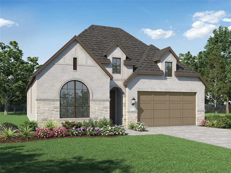 New construction Single-Family house 1732 Boxwood Row Drive, Aubrey, TX 76227 Denton Plan- photo
