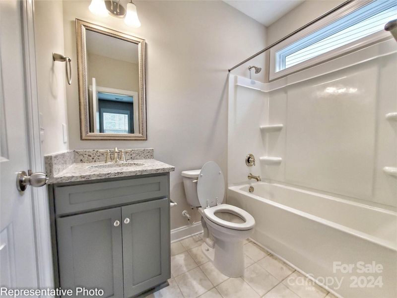 This home features all white cabinetry