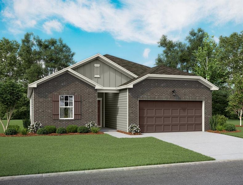 New construction Single-Family house 14743 Peaceful Way, New Caney, TX 77357 Luna - photo