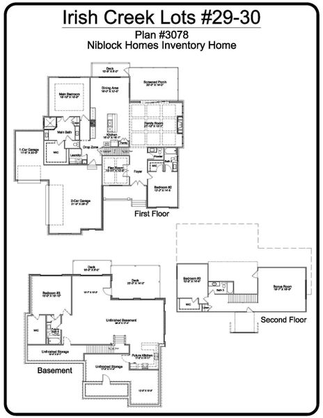 first floor main bedroom home with a basement