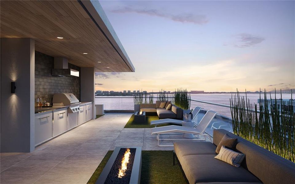 Amenity Rooftop for Amazing Sunset