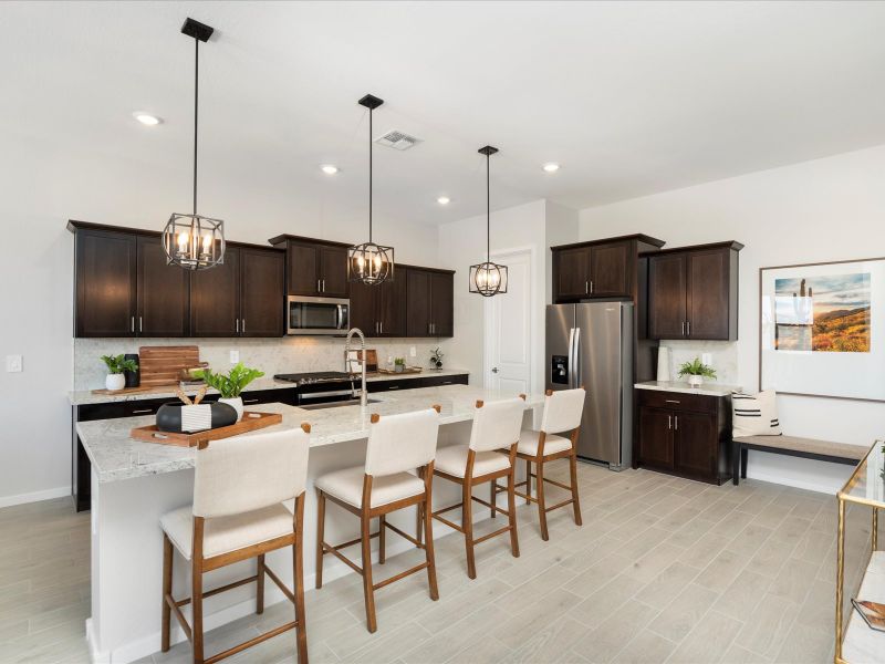 Kitchen in the Lennon Floorplan at Abel Ranch