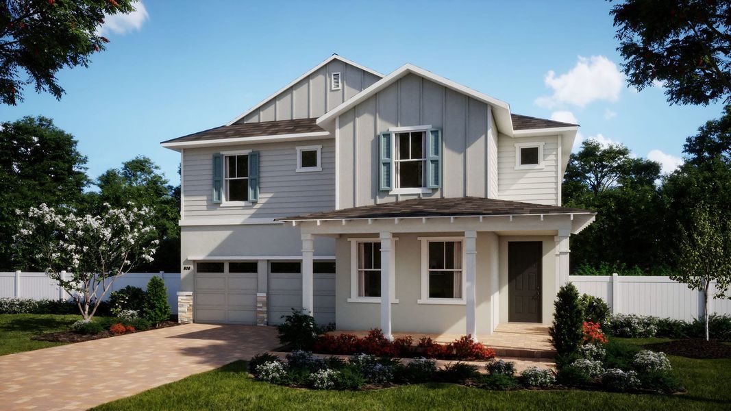 Lotus Vernacular Elevation | Harrell Oaks in Orlando, FL by Landsea Homes