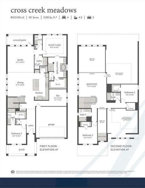 A spacious, open an flowing floor plan filled with luxurious finishes....our Rochelle plan is your dream home come to life!