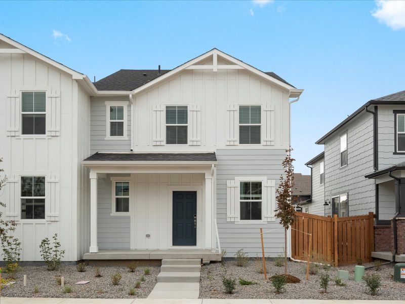 The Vail floorplan exterior image taken at a Meritage Homes community in Northern Colorado.