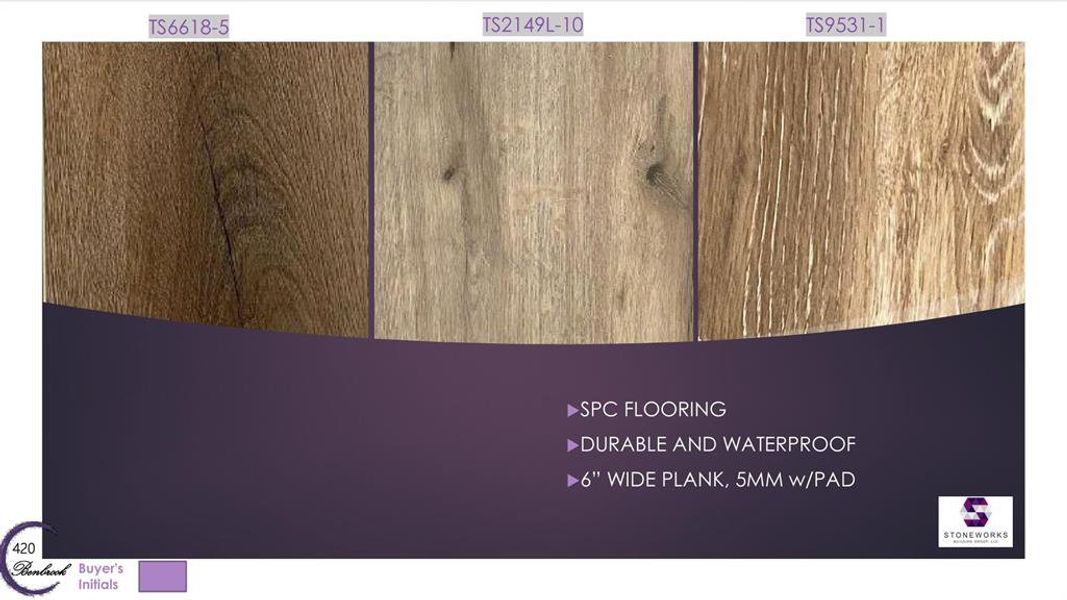 Neutral colored resilient wood flooring