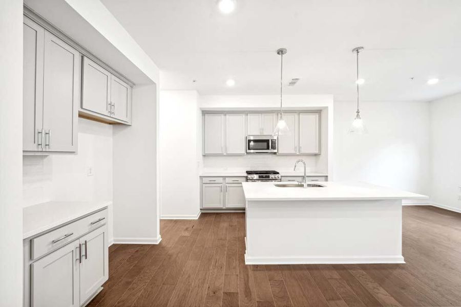 Kitchen featuring Milan Collection Finishes