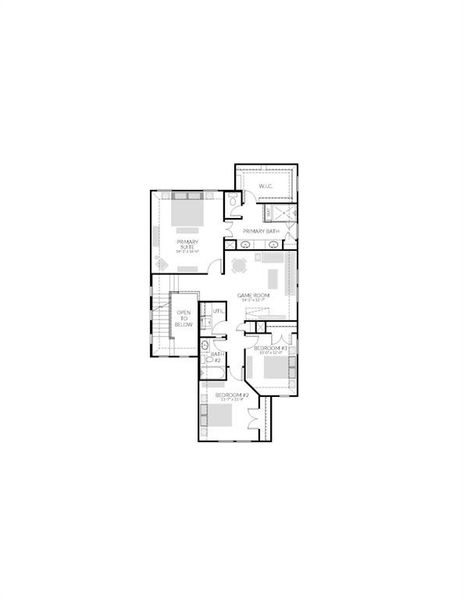 Maple floorplan - upstairs