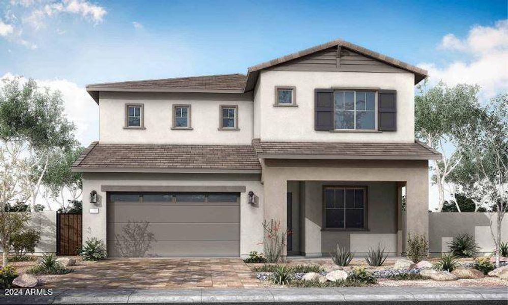 New construction Single-Family house 22560 E Saddle Way, Queen Creek, AZ 85142 Willow Plan 40-9- photo