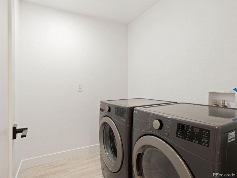 Upstairs laundry room