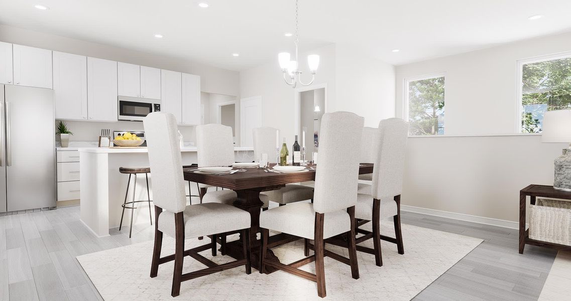 Dining Room - Barcelona - Inspired at Prairie Village in Brighton, Colorado by Landsea Homes