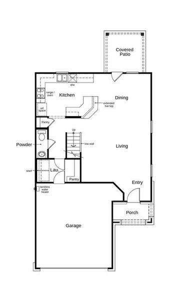 Plan 1908 features 3 bedrooms, 2 bath, 1 half bath, attached 2 car garage with over 1,800 square foot of living space.