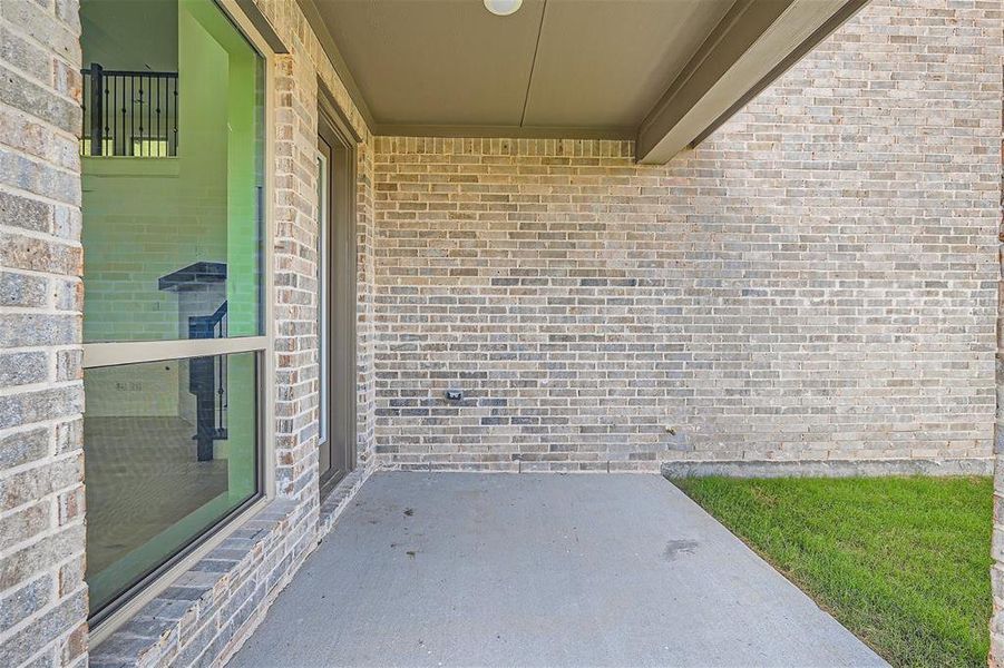 Covered back patio