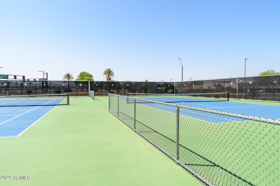 Extensive Pickleball courts