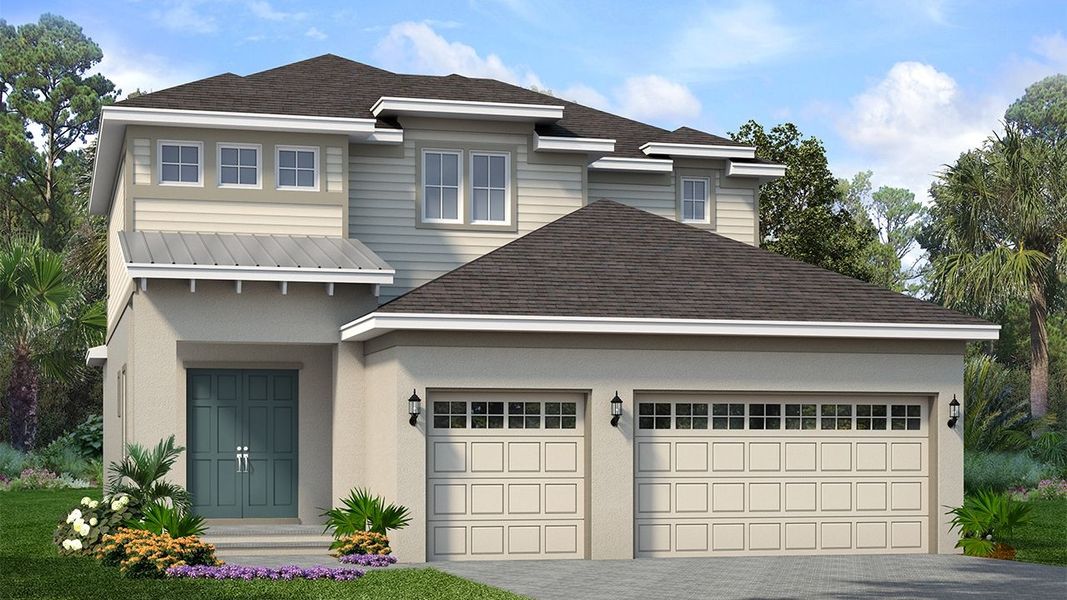 New construction Single-Family house Largo, 205 Manns Harbor Drive, Apollo Beach, FL 33572 - photo