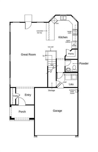 This floor plan features 3 bedrooms, 2 full baths, 1 half bath and over 2,000 square feet of living space.