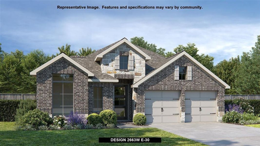 New construction Single-Family house Design 2663W, 415 Coyote Creek Way, Kyle, TX 78640 - photo