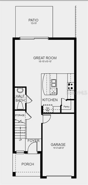 Design options include: refrigerator, washer + dryer, blinds, garage door opener, and extended tile.