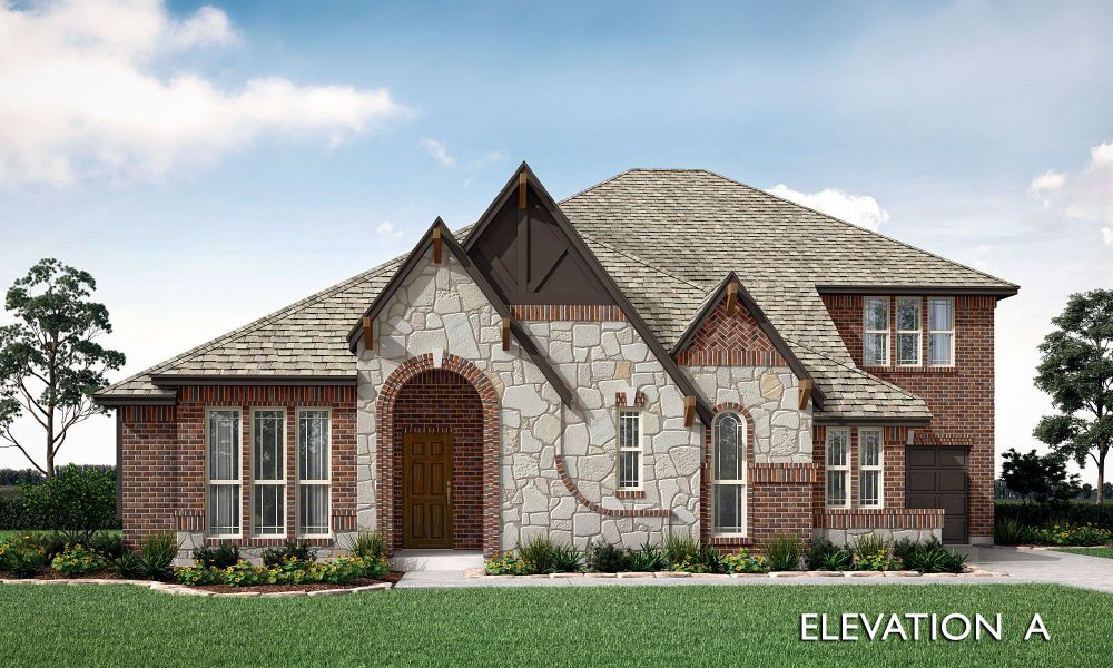 Elevation A. 3br New Home in Waxahachie, TX