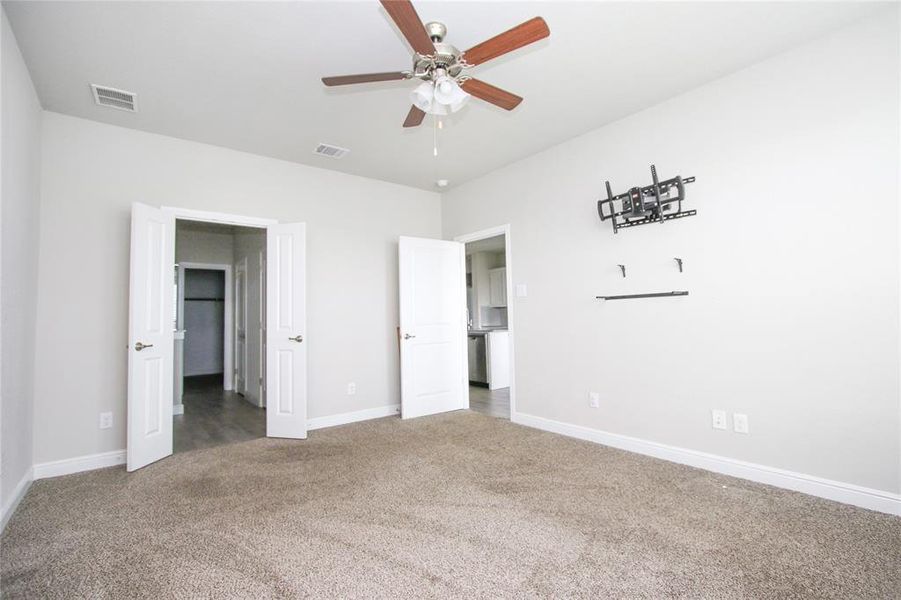 Master bedroom with ensuite bathroom