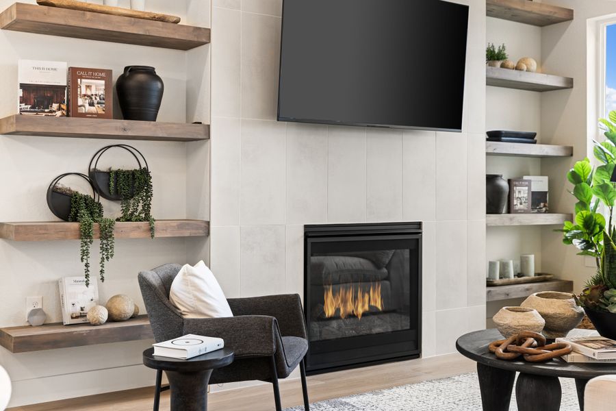 Plan C417 Fireplace Representative Photo