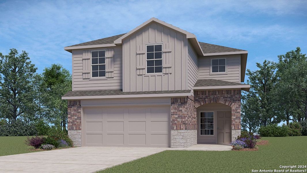 New construction Single-Family house 4824 Cork Crossing, New Braunfels, TX 78130 The Kate- photo
