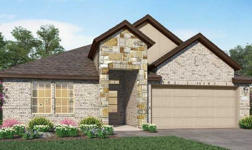 New construction Single-Family house 3330 Climbing Gardens Drive, Conroe, TX 77301 Brenham II- photo