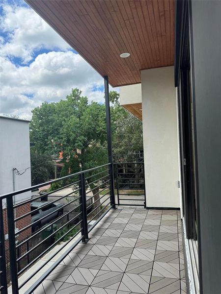 Balcony on the 2nd floor.