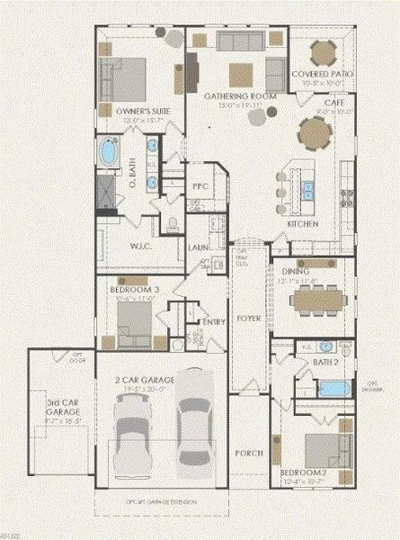 Pulte Homes, McKinney floor plan