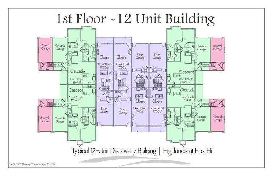 Floor Plate 12 Unit - Main Level