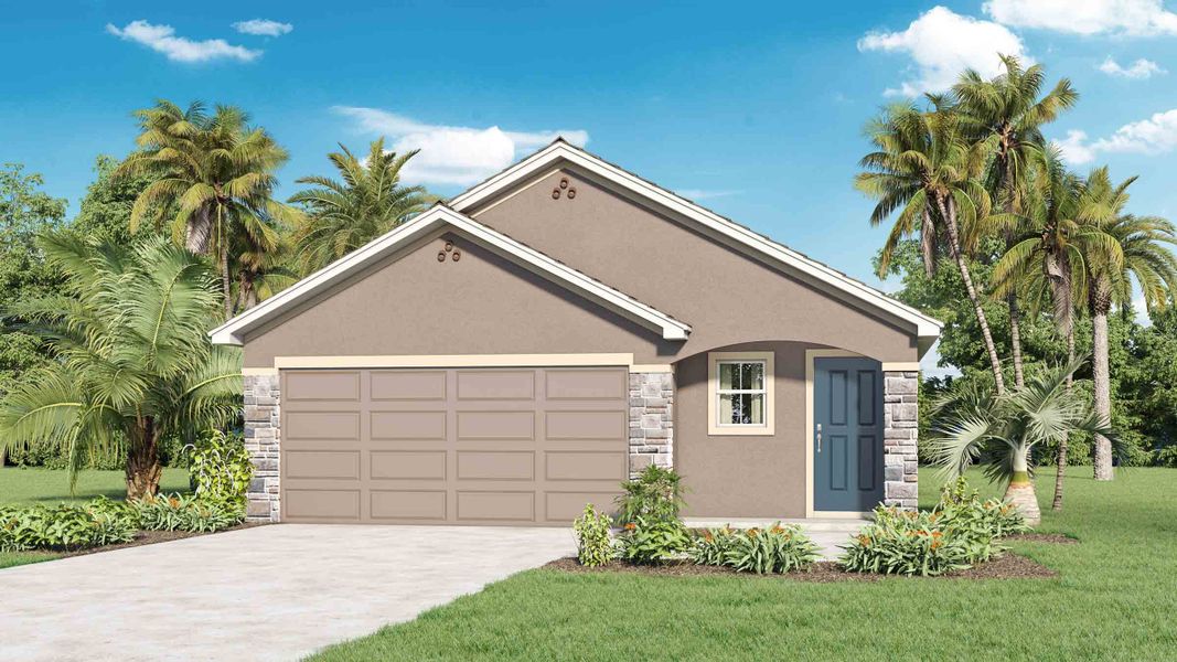 New construction Single-Family house Allex II, 4982 Eagle Rock Drive, Wimauma, FL 33598 - photo