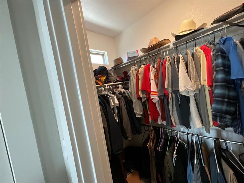 View of spacious closet