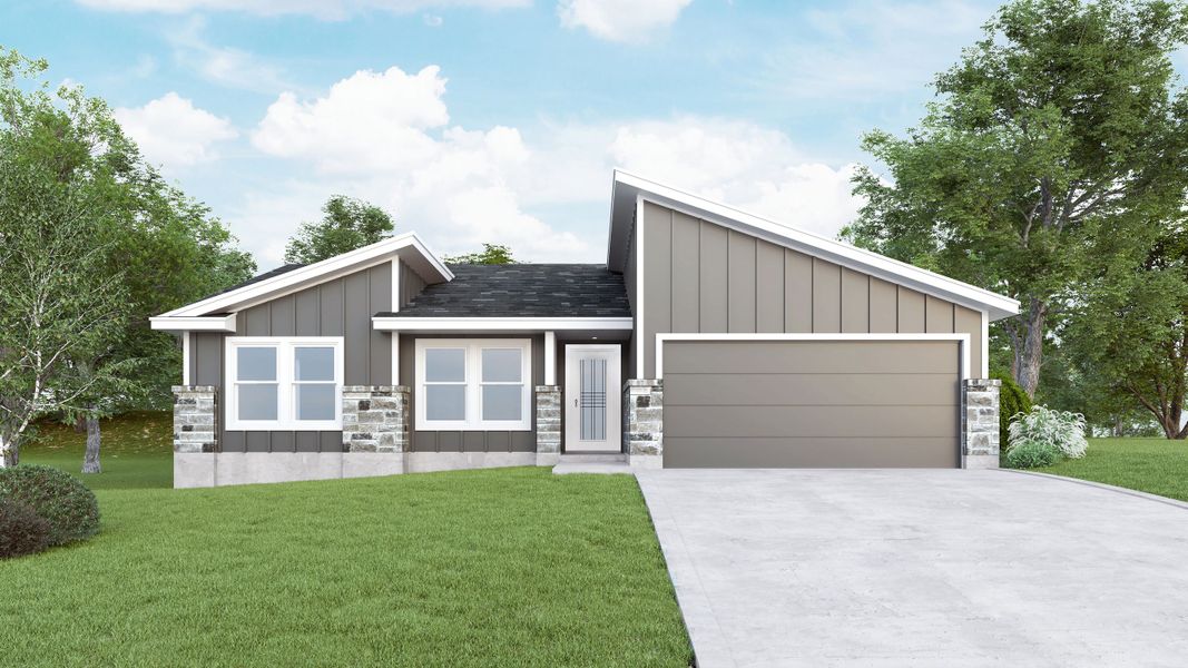 New construction Single-Family house 3905 Crockett Ave, Lago Vista, TX 78645 Cypress- photo